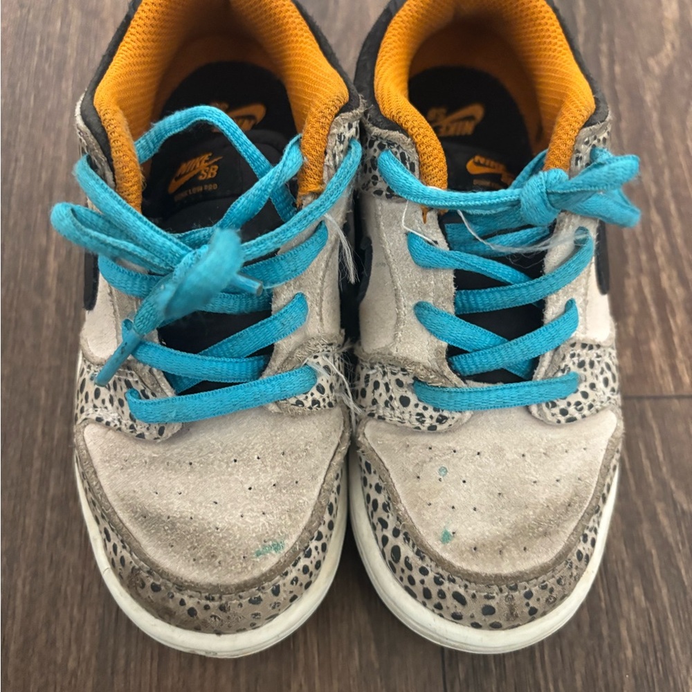 Nike Kids' Blue and Orange Sneakers